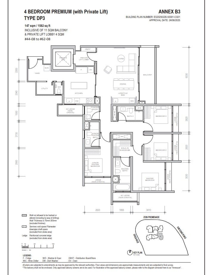 Promenade-Peak-Type-DP3-4Bedroom-Premium-With-Private-Lift